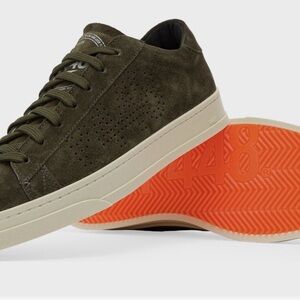 P448 Khaki Green Suede Jack Low Top Sneaker